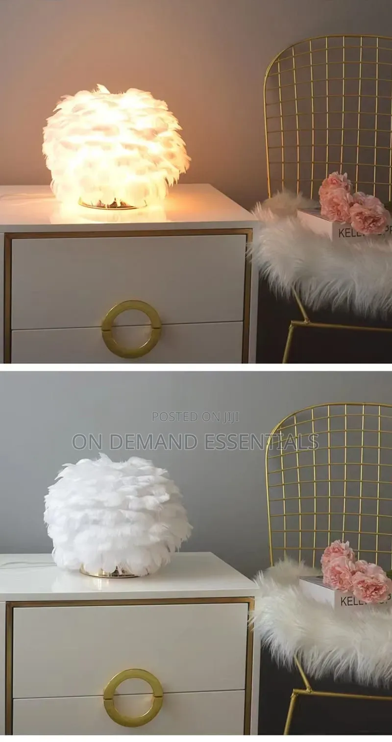Feather Table Lamp