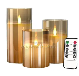 *Flameless Candles 3D Wick Electric LED Candle Battery Operated