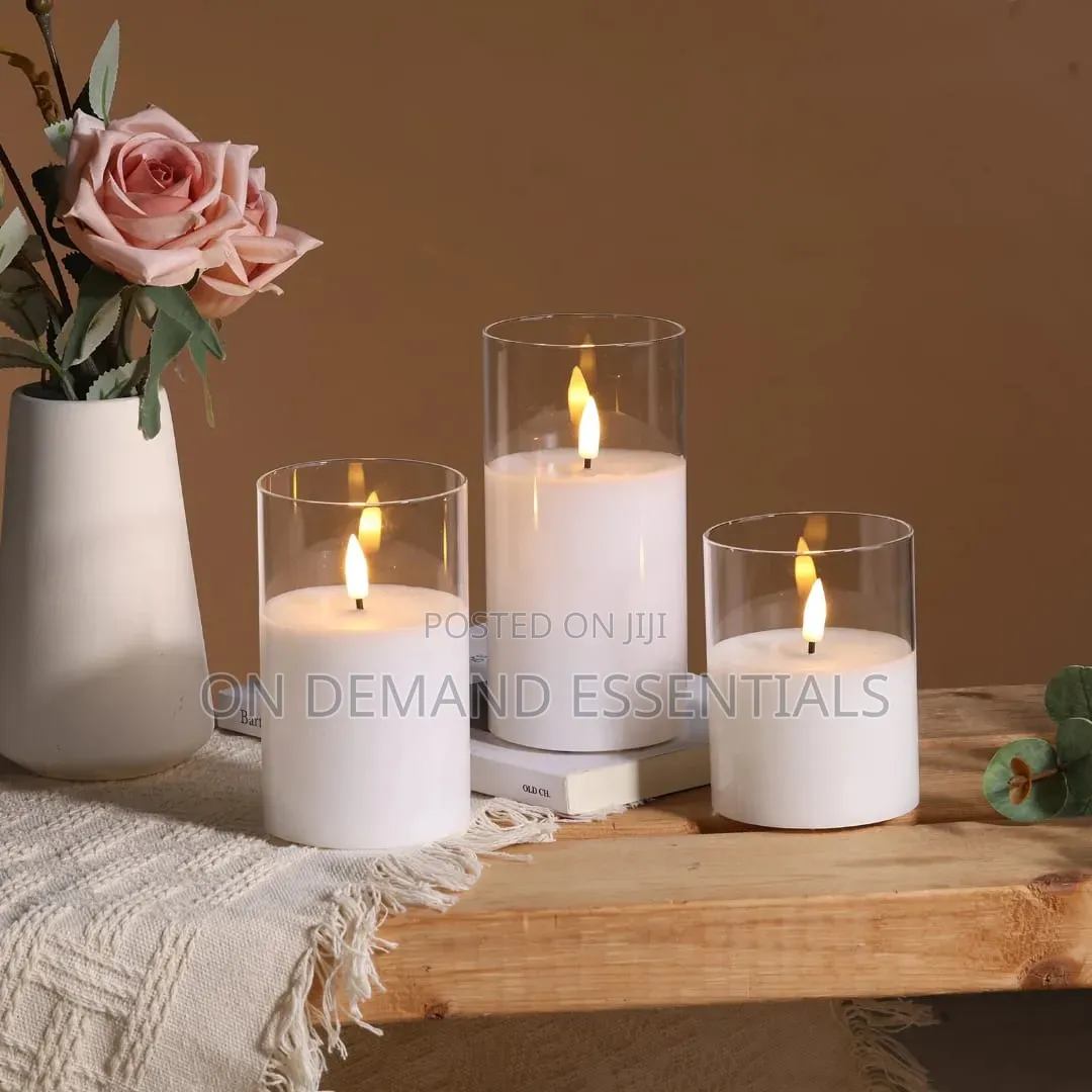 *Flameless Candles 3D Wick Electric LED Candle Battery Operated