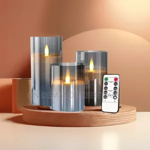 *Flameless Candles 3D Wick Electric LED Candle Battery Operated