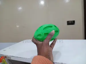Green Large Oval Squeaky Dog Ball