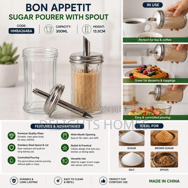 Bon Appetit Sugar Pourer With Spout_b - main view