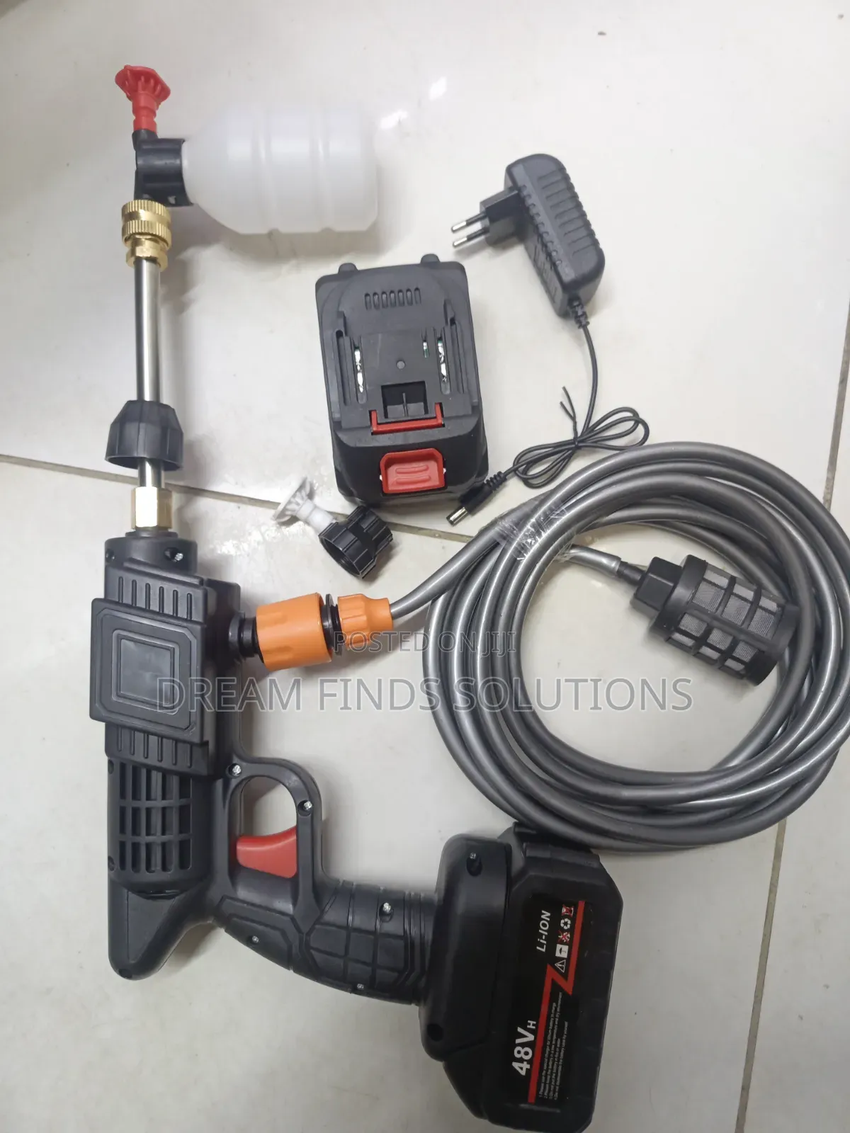 Electric Self-Priming Water Spray Kit for Home Auto Cleaning
