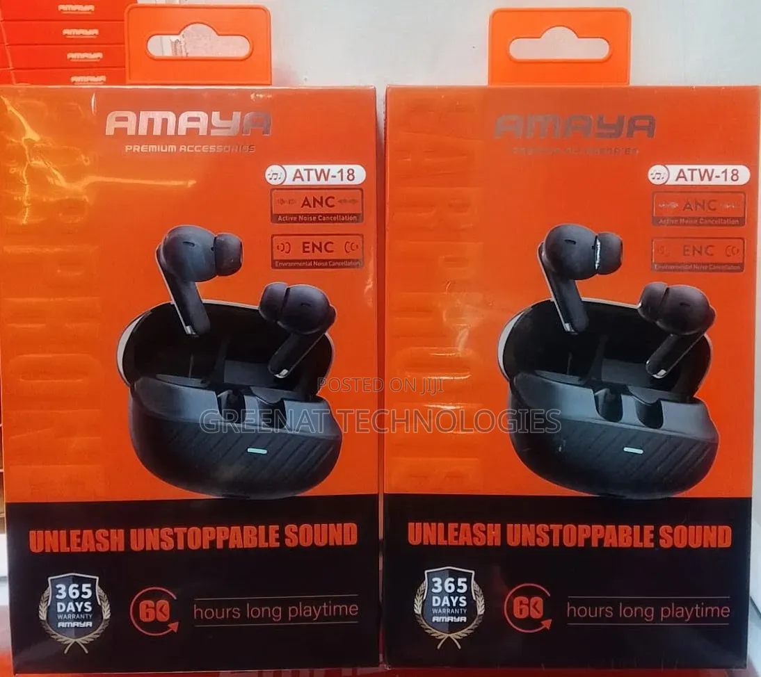 Amaya ATW-18 - Wireless Earbuds With ANC + ENC + 60H Playtime