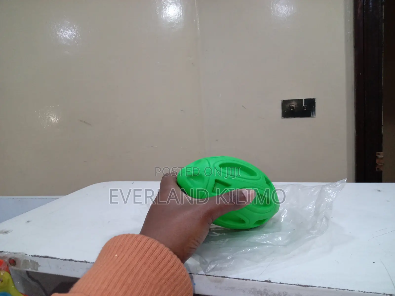 Squeaky Oval Toy Ball for Dogs