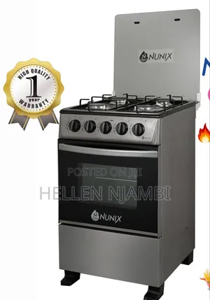 Nunix 50*55 Free Standing Full Gas Cooker With Gas Oven