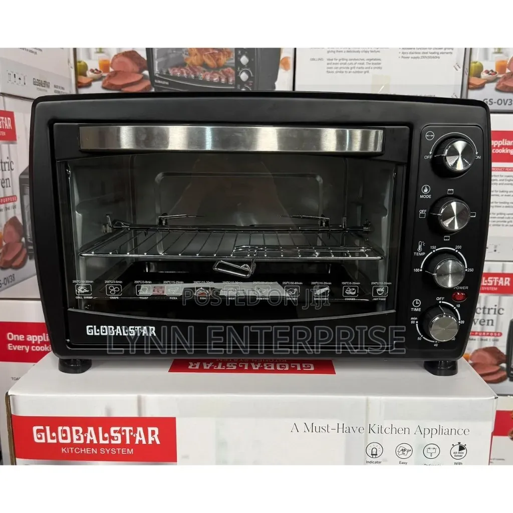 38 Litres Globalstar Gs-Ov38. 38l Electric Oven With No Hot Plates.