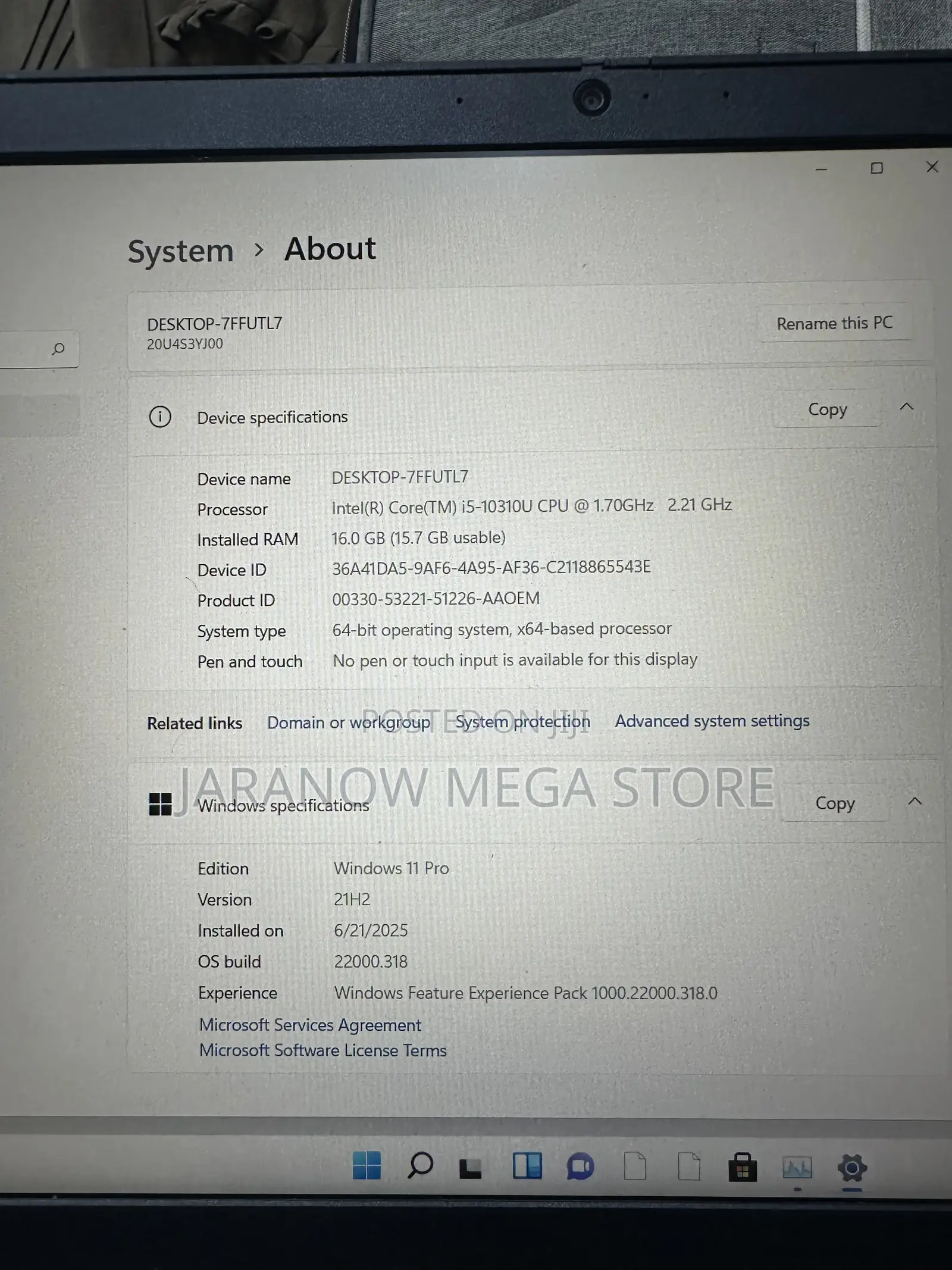 Laptop Lenovo ThinkPad L15 Gen 3 16GB Intel Core i5 SSD 512GB