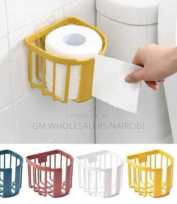 Punch-Free Toilet Paper Holder