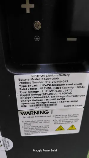Redsun 5kw 100ah 51.2V Lithium Battery