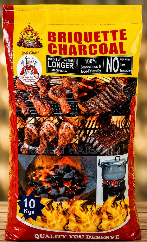 Premium Briquette Charcoal – Long Burning Smokeless