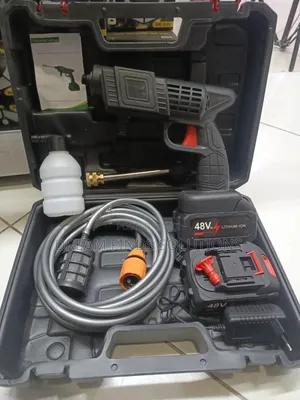 Portable Car Washer Gun + 2 Batteries Case