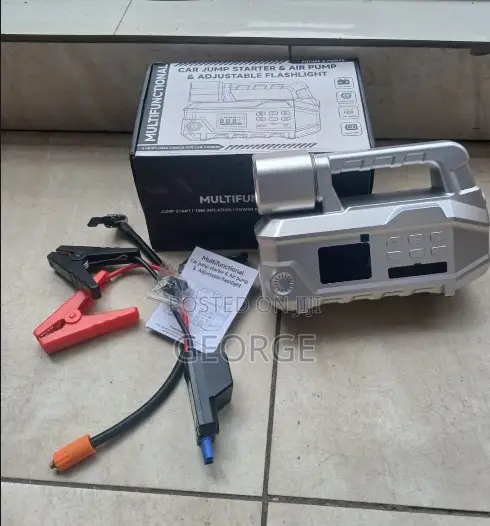 Multi-Function Digital Jump Starter With Tire Compressor