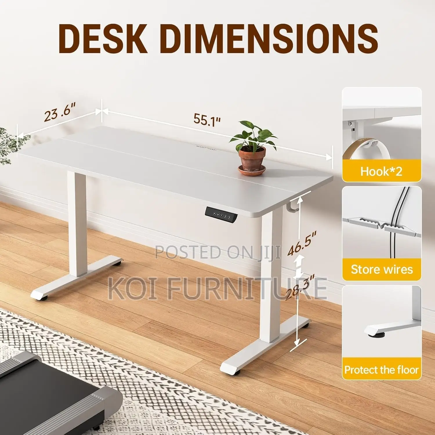 Office Desk; 1.4 Meter Ergonomic Home Office Computer Location Desk