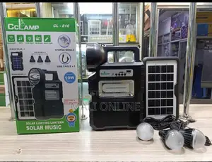 Solar Lighting System 9000mAh Battery 3 LED Bulbs Bluetooth FM Radio