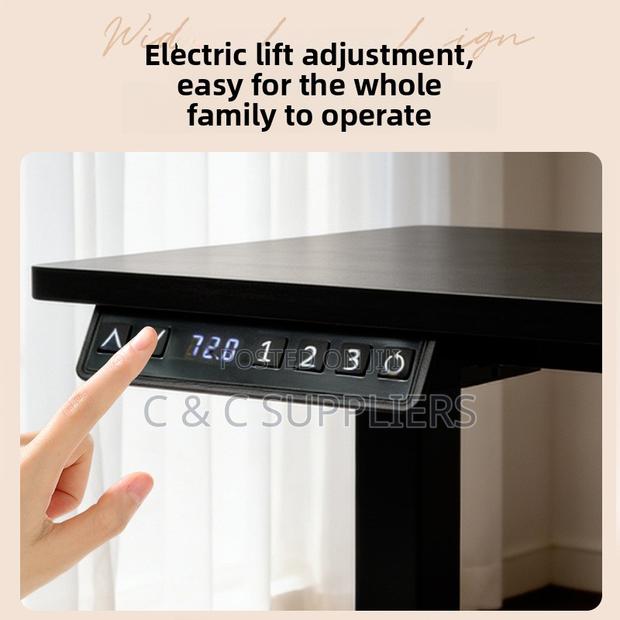 Black Electric LIftable Office Desk-1200mm - thumbnail 2