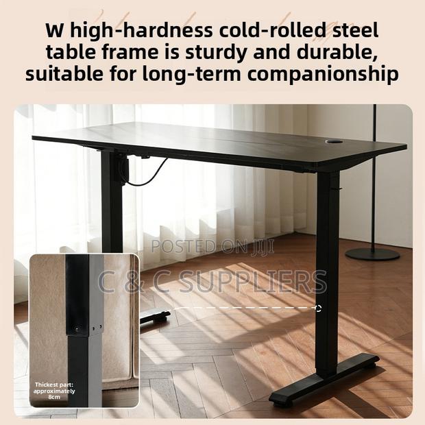 Black Electric LIftable Office Desk-1200mm - thumbnail 3