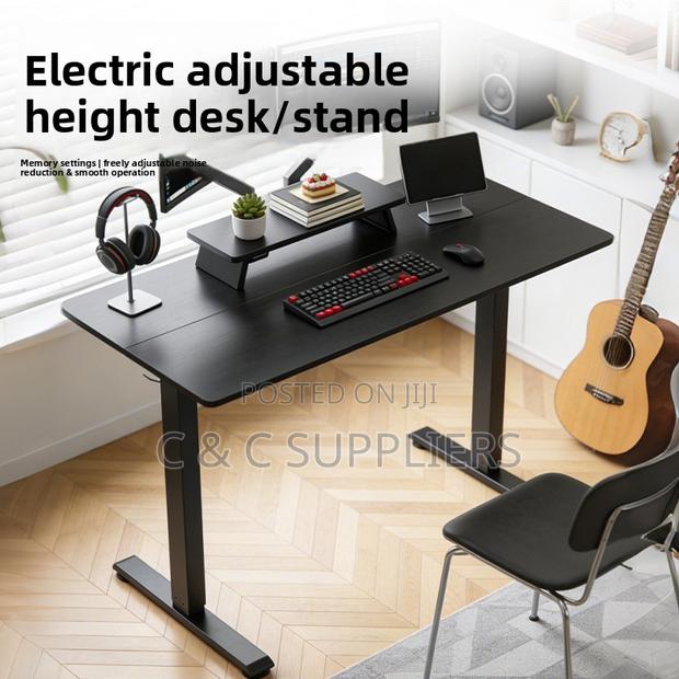 Black Electric LIftable Office Desk-1200mm - thumbnail 4