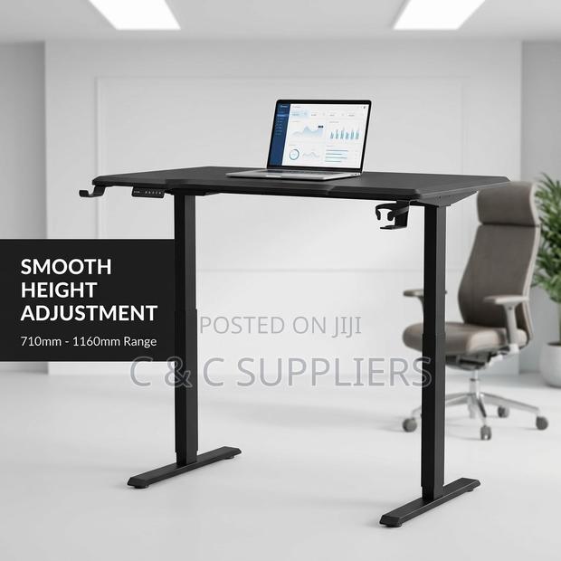 Black Electric LIftable Office Desk-1200mm - thumbnail 7