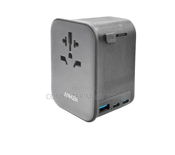 Anker Nano Travel Adapter (4-in-1, 65w) Black (Wall Charger)