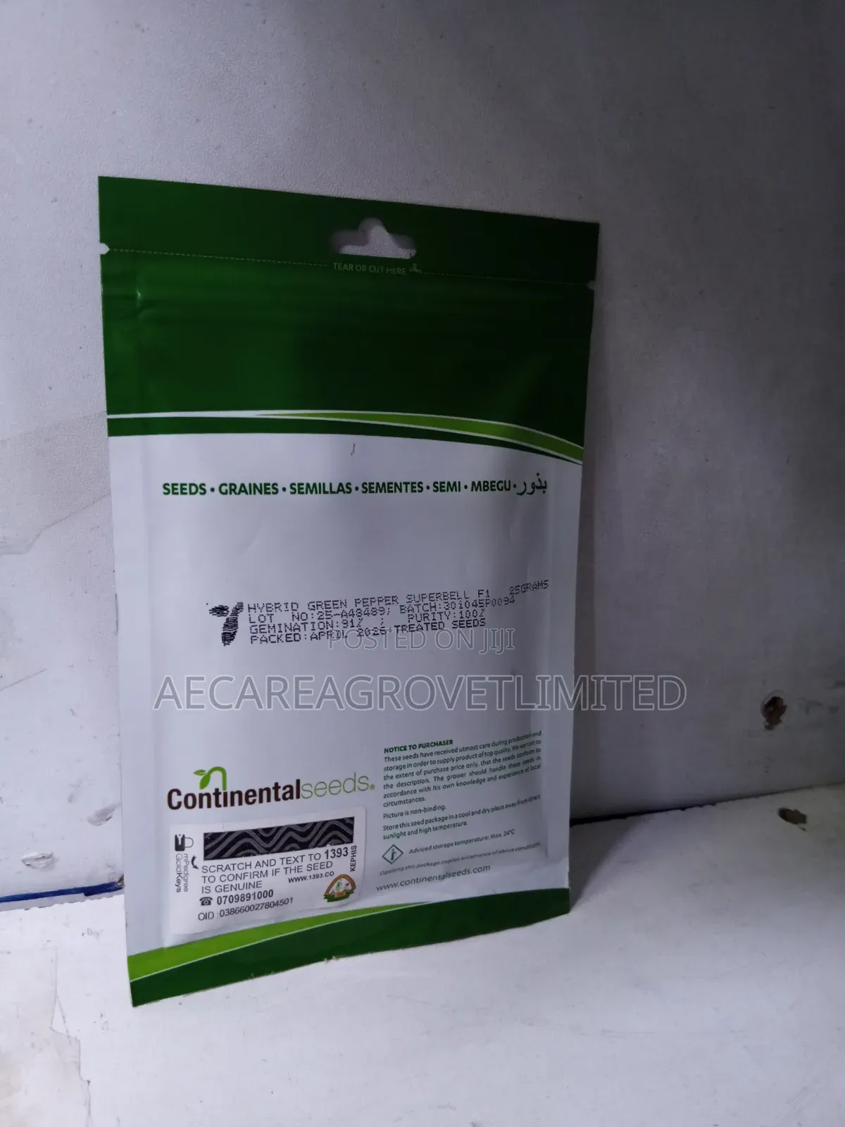 Super Bell F1 Capsicum Green Pepper 25g Hoho