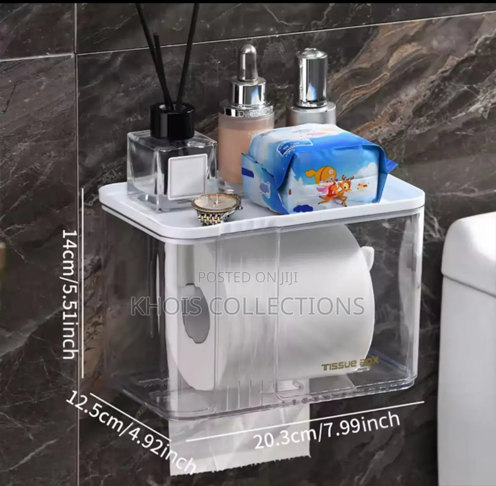 Transparent Wall Mounted Tissue Box