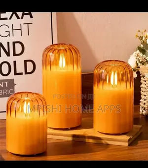 3 in 1 Glass LED Artificial Candles.