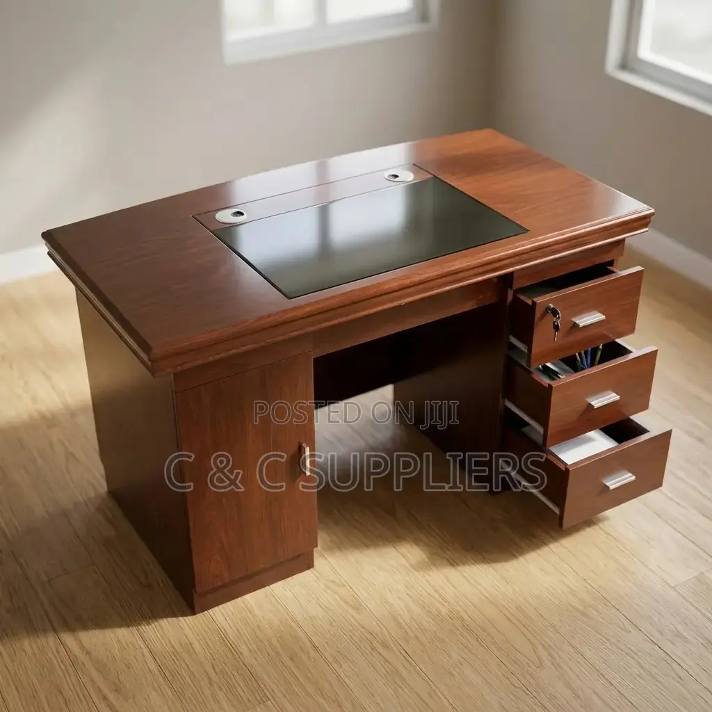 Mahogany Home Office Task Desk-140cm
