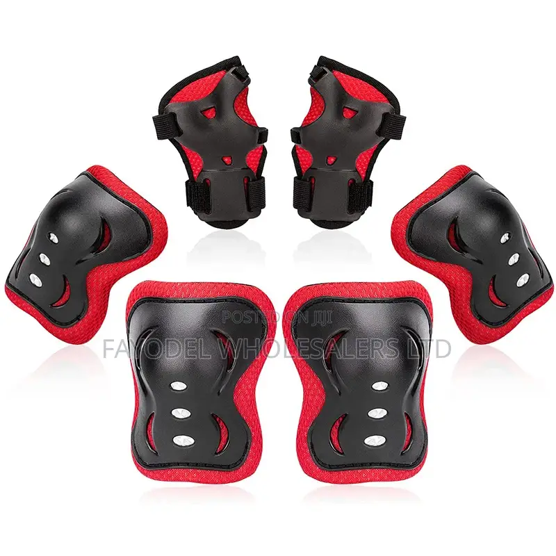 Bicycle Knee Elbow Guards – Adjustable Safety Pads