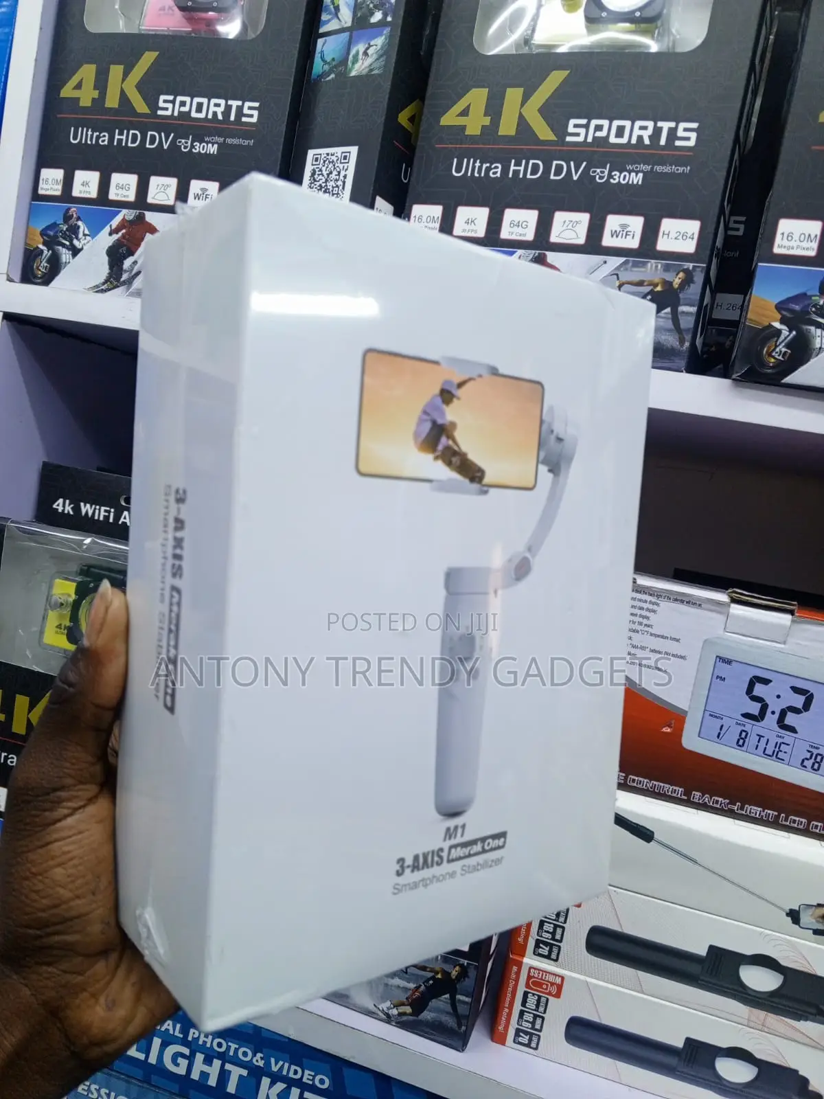 M1 3-Axis Smartphone Gimbal Stabilizer for iPhone Android