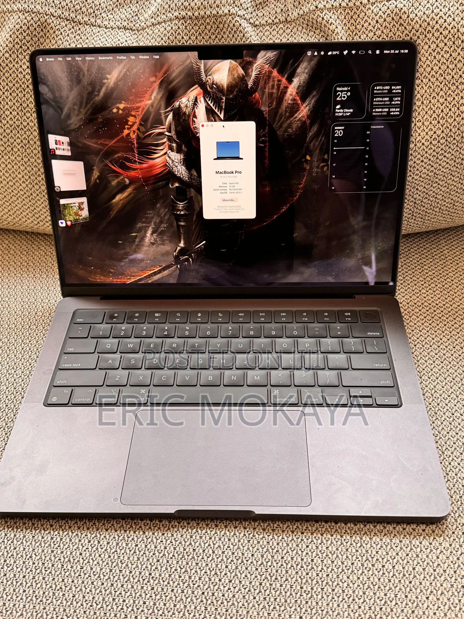 Laptop Apple MacBook Pro 2024 M4 Pro 16GB Apple M4 Pro SSD 512GB