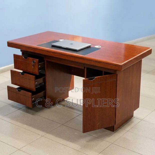 Mahogany Advanced Home Office Desk-1.2m - thumbnail 3
