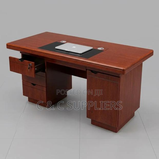 Mahogany Advanced Home Office Desk-1.2m - thumbnail 4