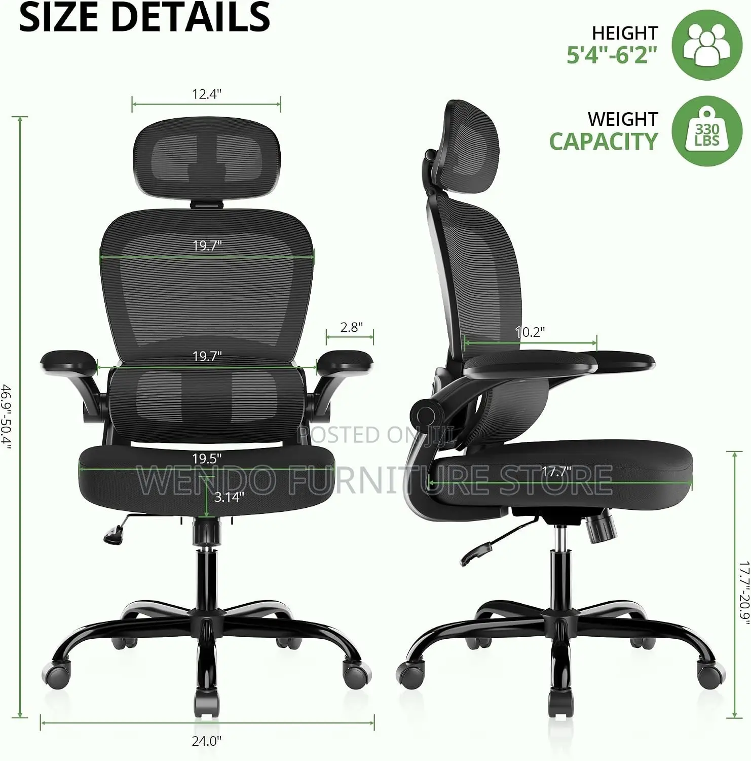 Office Chairs; Executive Ergonomic High Backrest Home Office Chairs