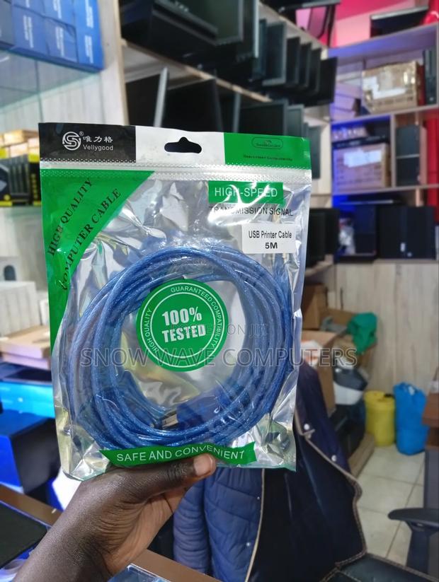 High Speed USB Printer Cable 5m - thumbnail 3