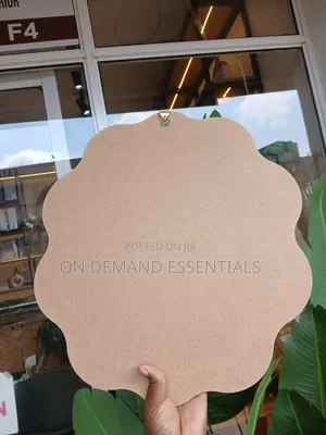 Boho Beaded Irregular Mirror Wall Decor and Tray 38cm