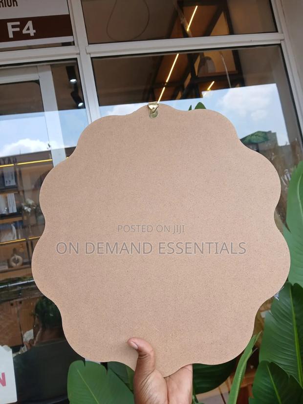 Boho Beaded Irregular Mirror Wall Decor and Tray 38cm - thumbnail 3