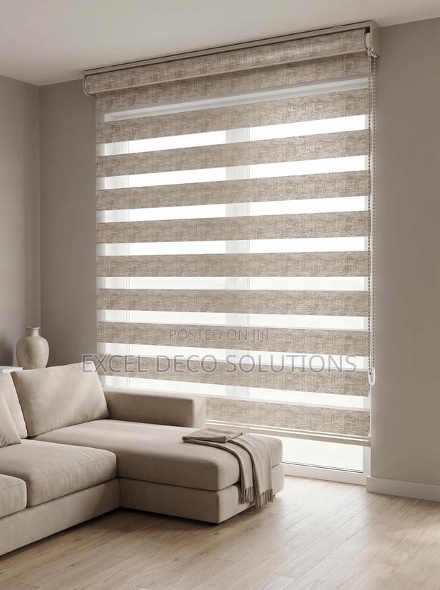 Office Window Blinds – Zebra Roll Up 3,999/SQM Fitted