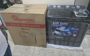 Black Ramtons 10KG Top Load Twin Tub Washing Machine