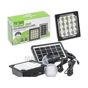 Solar Energy Lamp Kit 2 Bulbs LED USB Power Bank 6-8h Backup CL-053