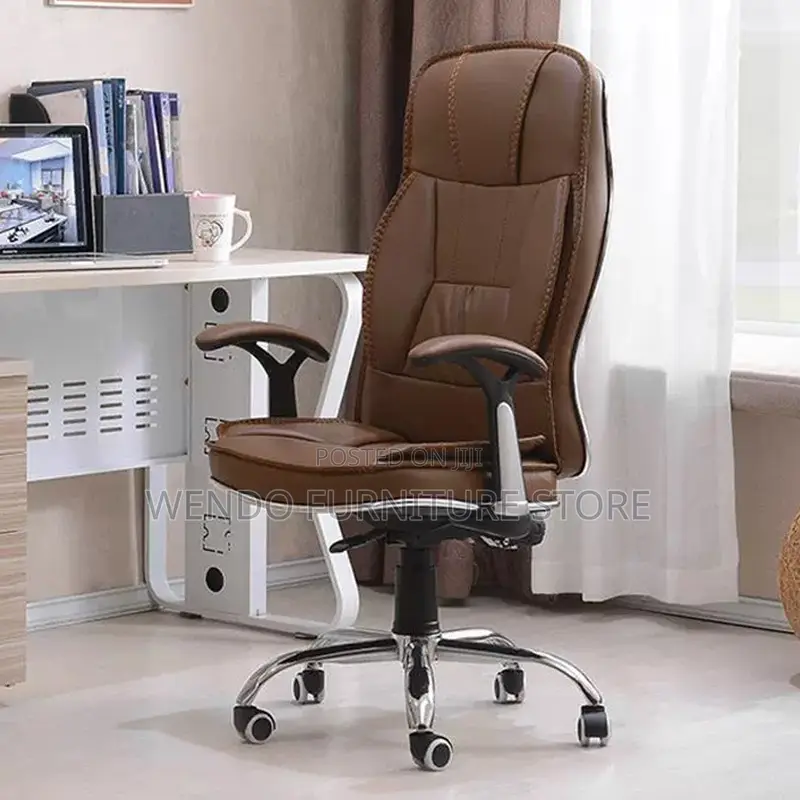 Office Chairs; Brown Generic Ergonomic High Chair