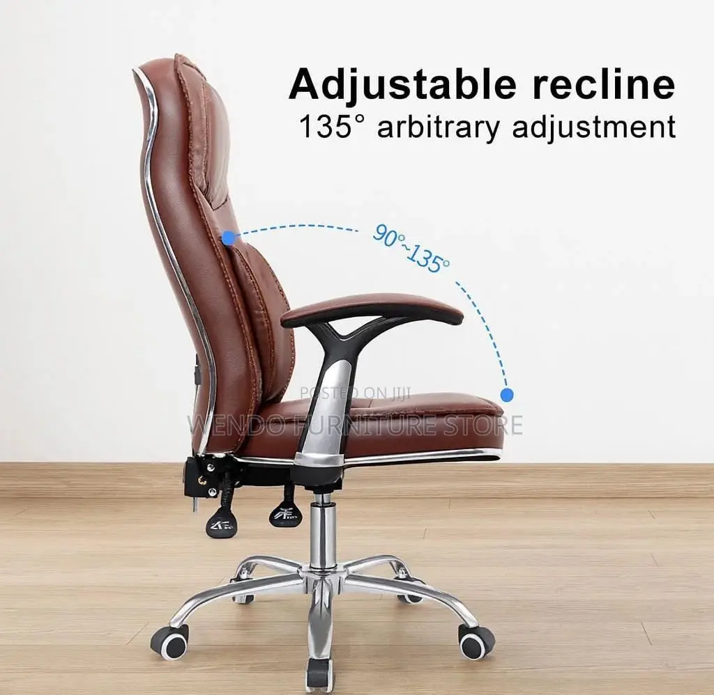 Office Chairs; Brown Generic Ergonomic High Chair
