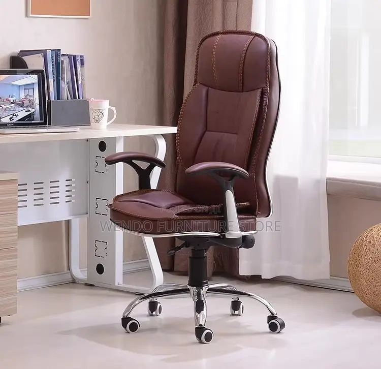 Office Chairs; Brown Generic Ergonomic High Chair