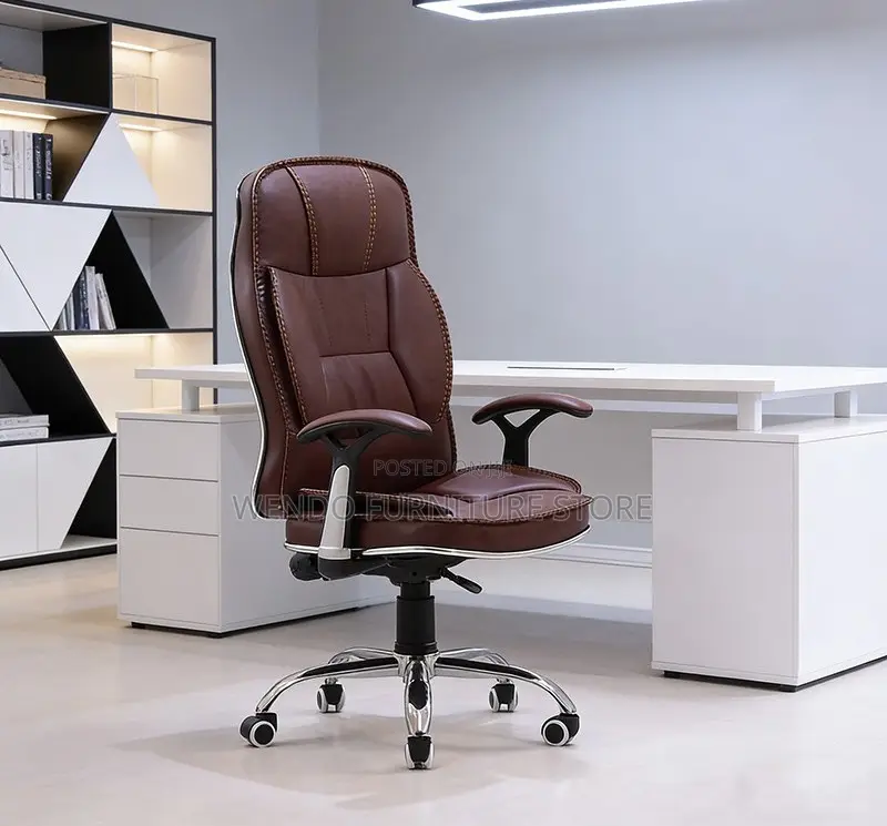 Office Chairs; Brown Generic Ergonomic High Chair