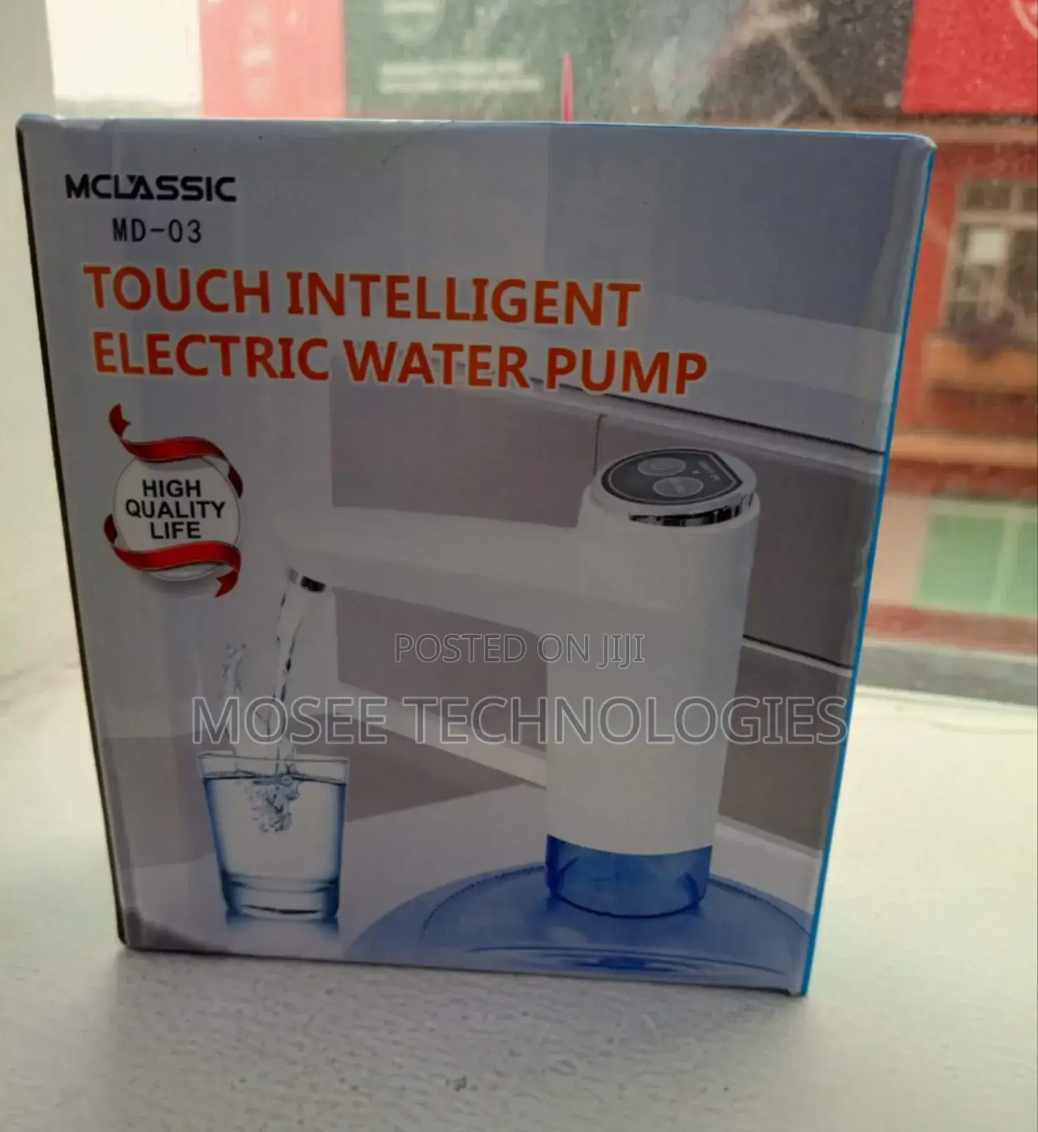 Portable USB Rechargeable Touch Water Bottle Pump Dispenser