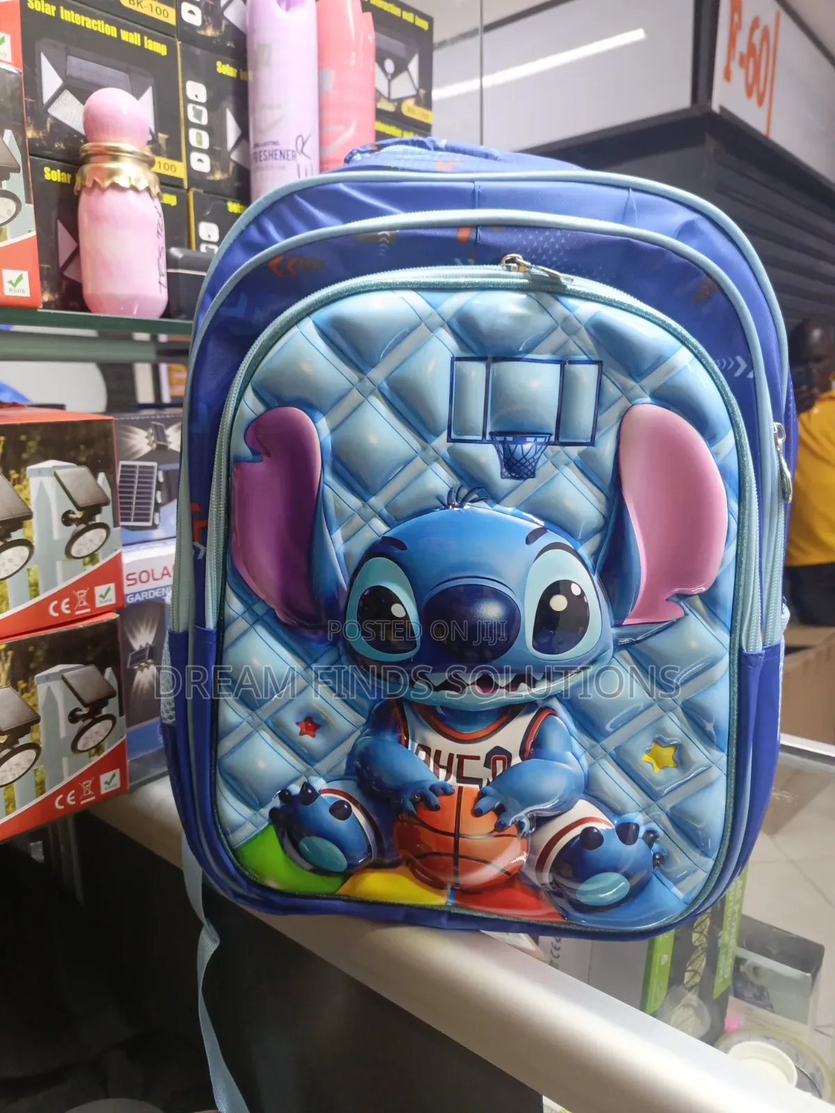 Slam Dunk Style: Stitch 3D Basketball Backpack!