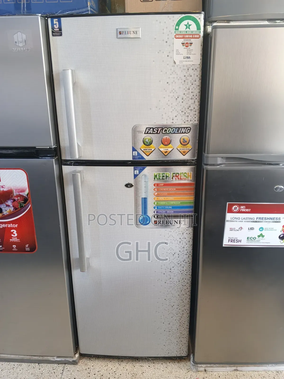 Rebune 213l Double Door Fridge (Used)