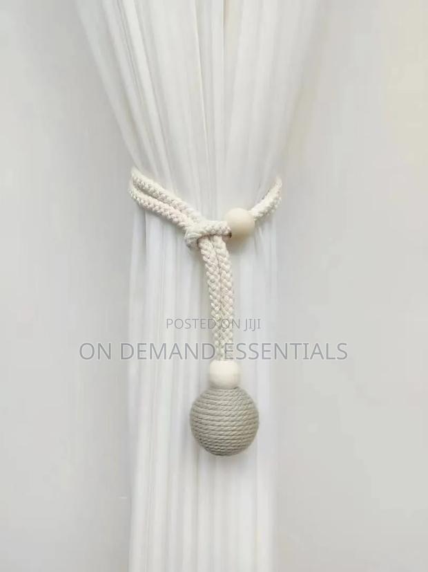 Wood Ball Curtain Tiebacks/ Curtain Holder
