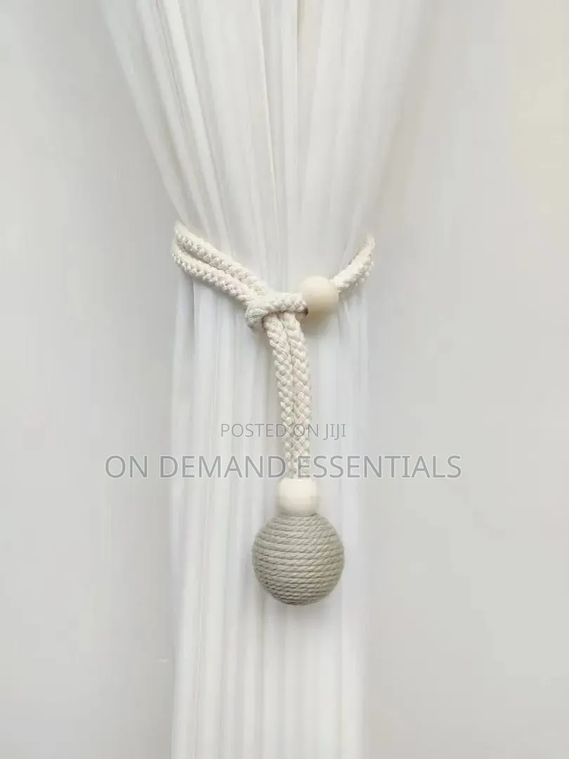 Wood Ball Curtain Tiebacks/ Curtain Holder