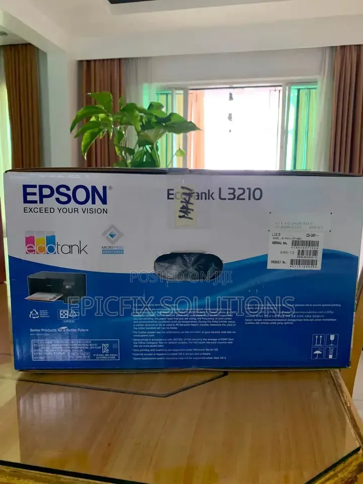 Ecotank L3210 Epson Printer 4 Color Printer,scan, Copy and Print Aba